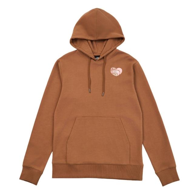 【The North Face】北臉 長袖上衣 男 女 帽T 情人節 U RLX VDAY HOODIE GRAPHIC 棕 NF0A8D7S6IH