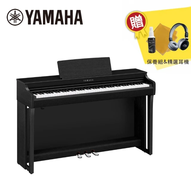 【Yamaha 山葉音樂】CLP-825 88鍵 數位電鋼琴 多色款(贈琴椅 三踏板 琴架 精選耳機 保養組 原廠保固一年)
