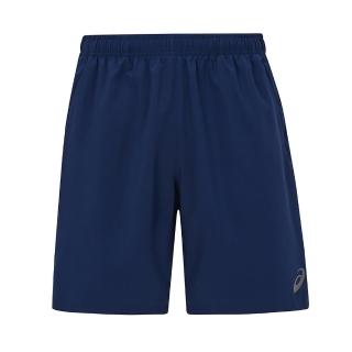 【asics 亞瑟士】短褲 男 女 中性 運動褲 訓練 慢跑 亞洲版型 7吋 藍 2033B964-400