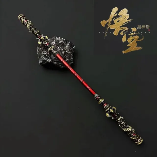 黑悟空金箍棒22CM 青銅色贈送展架如意金箍棒玩具模型黑神話悟空孫悟空