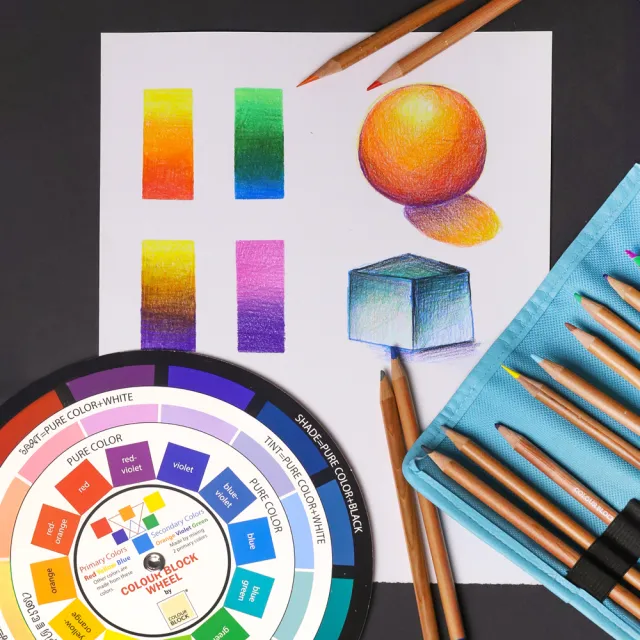 【COLOUR BLOCK】彩鉛旅行繪圖組 素描 金屬彩鉛 粉彩 兒童禮物(收納禮盒 質感禮物 春遊外出創作)