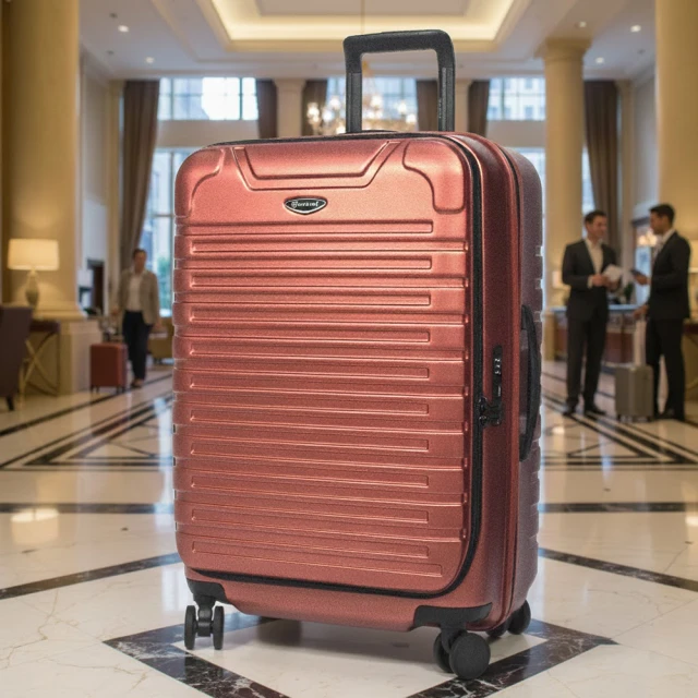 SNOW.bagshop 20吋行李箱雙開胖胖箱(防爆拉鍊外