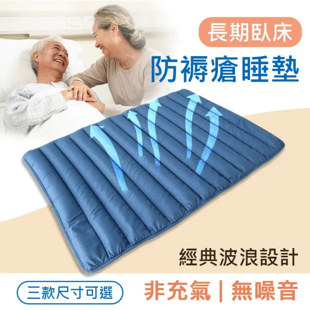 【舒福家居】減壓防褥瘡透氣水洗墊 減壓新科技 非充氣 護脊支撐防褥床墊(減壓 防褥瘡透氣床墊-90X180cm)