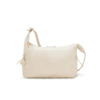 【KIPLING官方旗艦館】『拉拉包』質感米色手提肩背兩用包-GWYN