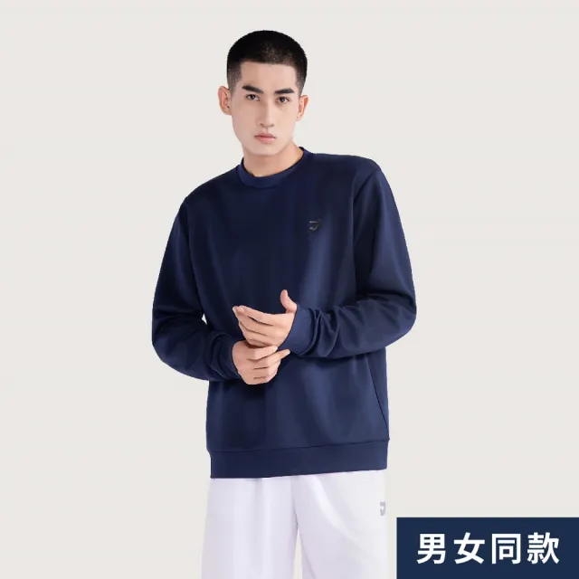 【JNICE 久奈司】極簡LOGO長袖TEE 長袖T(男女同款/丈青)
