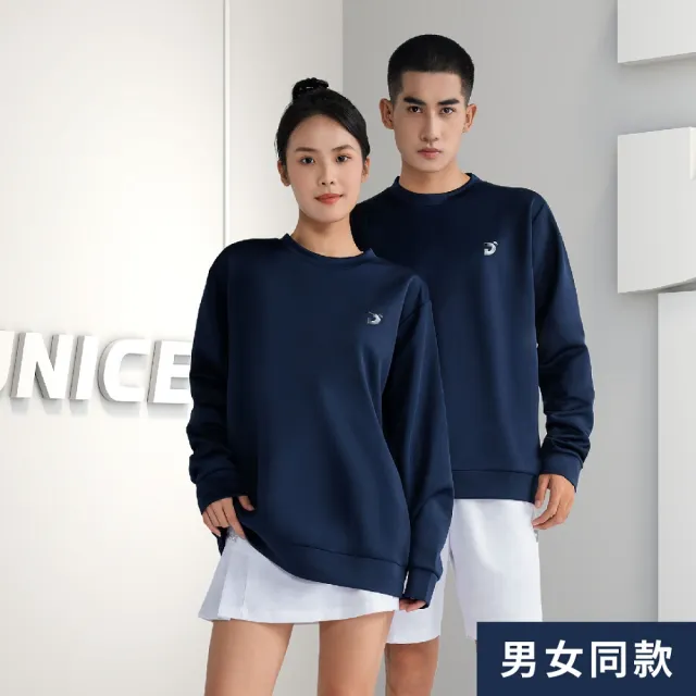 【JNICE 久奈司】極簡LOGO長袖TEE 長袖T(男女同款/丈青)