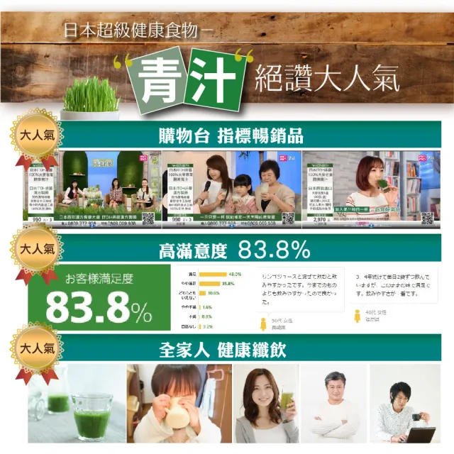 【ITOH井藤】日本原裝 100%大麥若葉酵素青汁x3盒(30袋/盒 外食族必備 排便順暢 28種營養素濃縮 日本原裝)