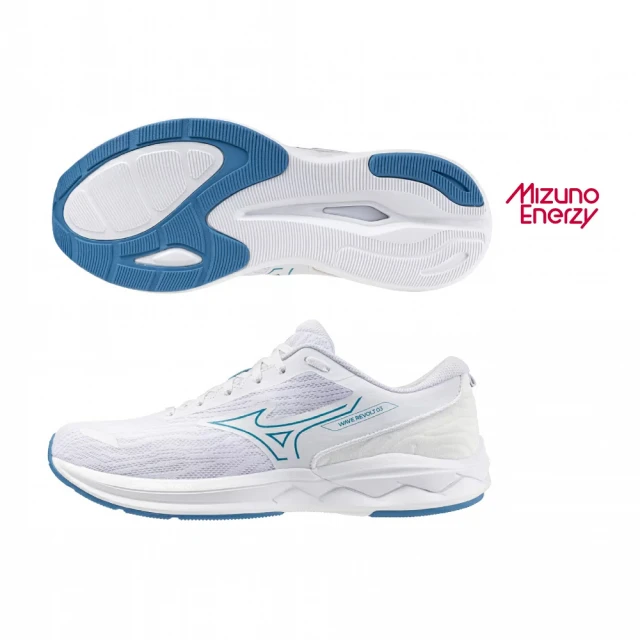 MIZUNO 美津濃MIZUNO 美津濃 慢跑鞋 男鞋 運動鞋 緩震 一般型 REVOLT 白藍 J1GC231471