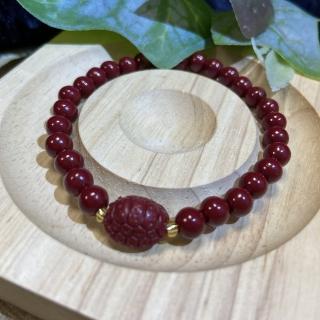 【Cozy 世界水晶原礦與茶】帝王硃砂富甲天下 6mm+ 82-1(保佑出入平安 避邪)