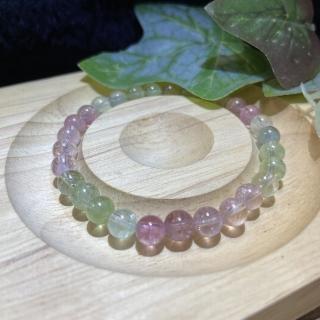 【Cozy 世界水晶原礦與茶】冰淇淋糖果碧璽 6mm 89-3(最聚財、聚福、辟邪的寶石)