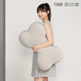 【YVONNE 以旺傢飾】條紋大骨頭抱枕-迷霧灰