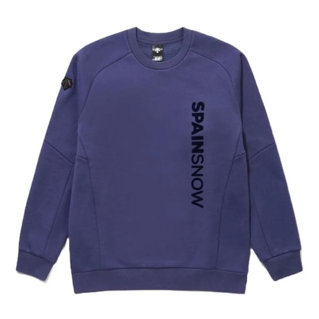 【DESCENTE】[SPAIN SKI] BRUSHED SWEATSHIRT 男士 絨毛運動上衣(紫色)