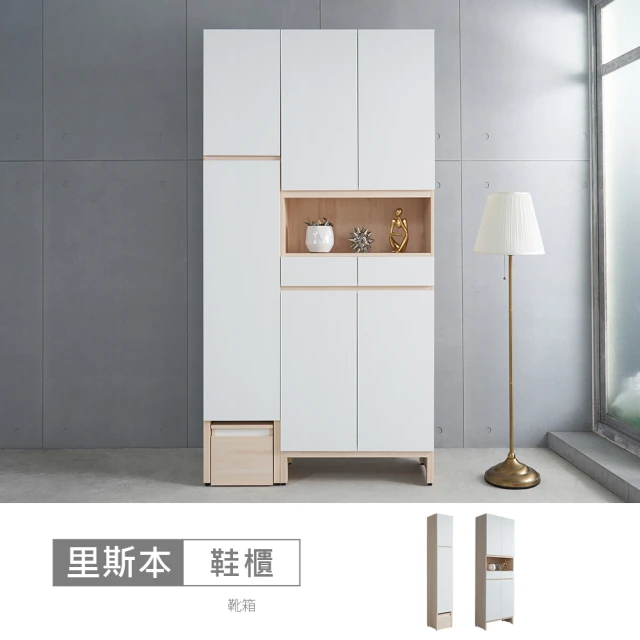 WAKUHOME 瓦酷家具 Haven 2.7尺收納鞋櫃-胡