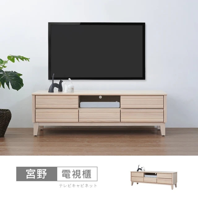 時尚屋 宮野5尺電視櫃NM23-822(台灣製/免組裝/電視櫃)