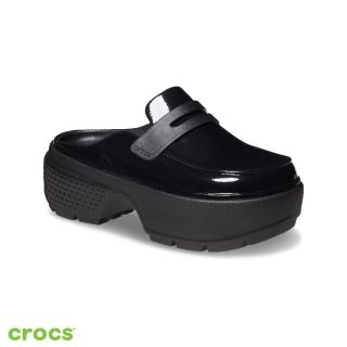 【Crocs官方直營】中性鞋 閃耀樂福厚底克駱格 Stomp 雪屋(210659-001)