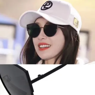 【DZ】買一送一 UV400防曬偏光太陽眼鏡墨鏡-水滴貓眼明星款(黑框灰片)