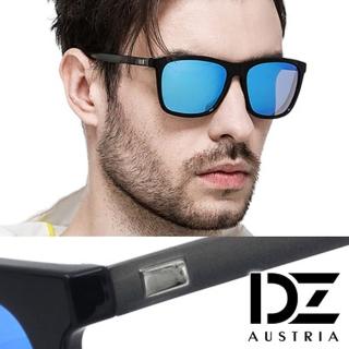 【DZ】買一送一 UV400防曬偏光太陽眼鏡墨鏡-崇尚獨具(黑框冰藍膜)