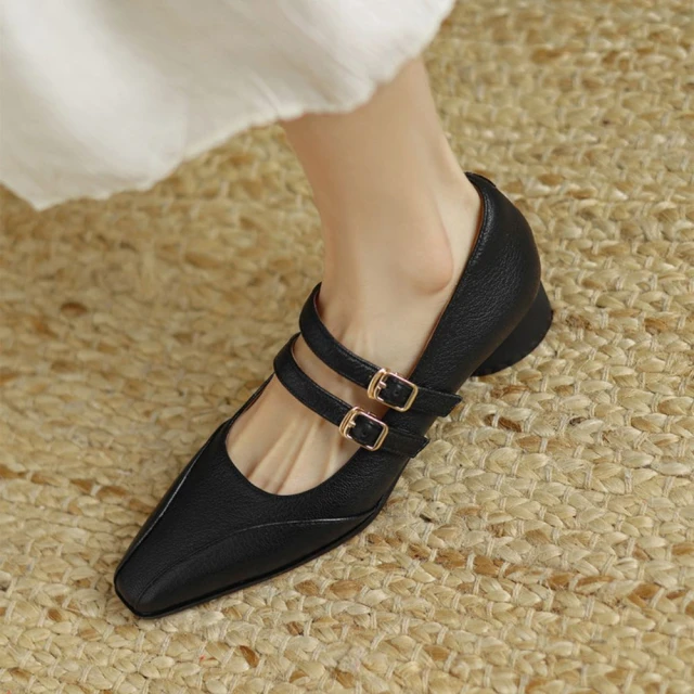 TAS 復古潮流真皮平底休閒鞋(米色)優惠推薦