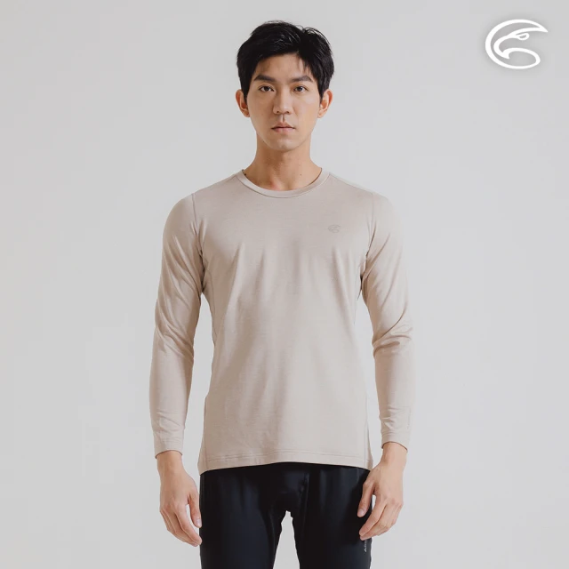 ADISI 男美麗諾混紡羊毛高領彈性保暖衣 AU252100