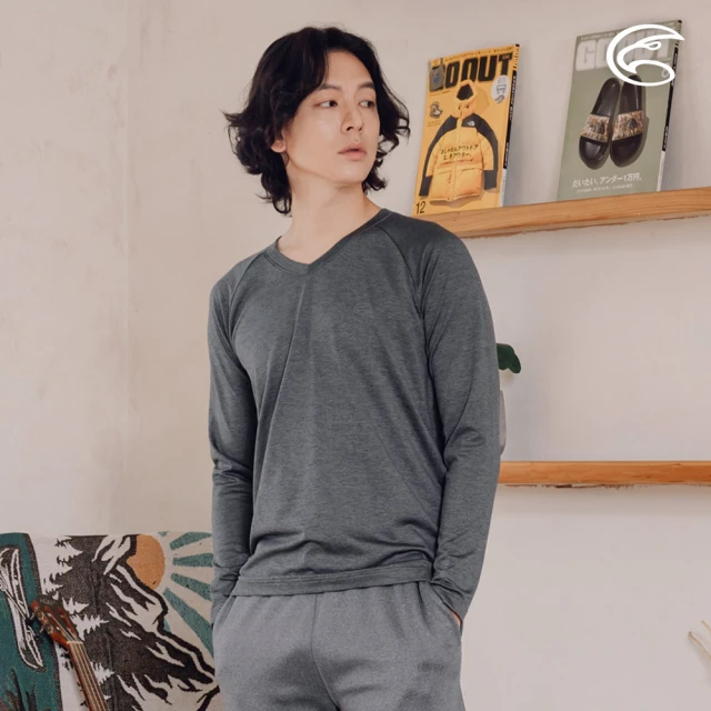 ADISI 男美麗諾混紡羊毛高領彈性保暖衣 AU252100