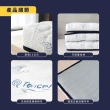 【小老闆寢具】雙人加大6尺 藍格調 天絲獨立筒13cm 摺疊床墊(摺疊好收納 租屋/外宿便攜)