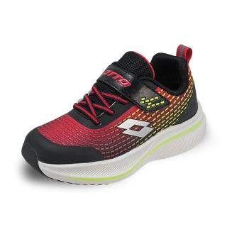 【LOTTO】運動鞋 慢跑鞋 童鞋 RAVE LIGHT彈力避震跑鞋 紅(LT4AKR8212)
