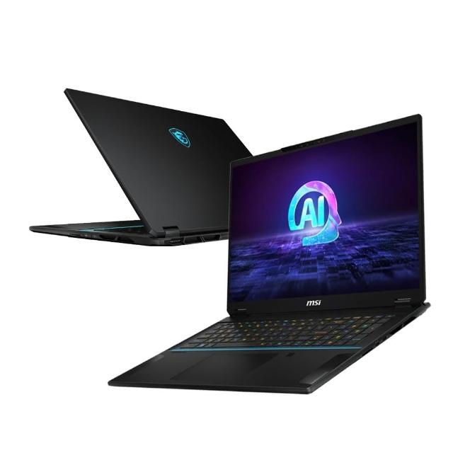 【MSI 微星】18吋Ultra9-185H RTX4080輕薄高效能AI筆電(Stealth18 AI Studio/32G/2T SSD/W11P/A1VHG-014TW)