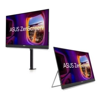 【ASUS 華碩】ZenScreen MB27ACF 27型 100Hz 可攜式螢幕(USB-C/手把/可折疊支架設計/C型夾/喇叭)