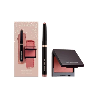 【LAURA MERCIER 蘿拉蜜思】玫瑰眼頰奇幻魅力禮盒組(眼彩筆1.64g+腮紅3g/送禮)
