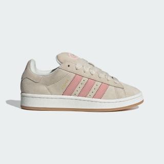 【adidas 愛迪達】休閒鞋 女鞋 運動鞋 三葉草 CAMPUS 00s W 米白粉 JI2752