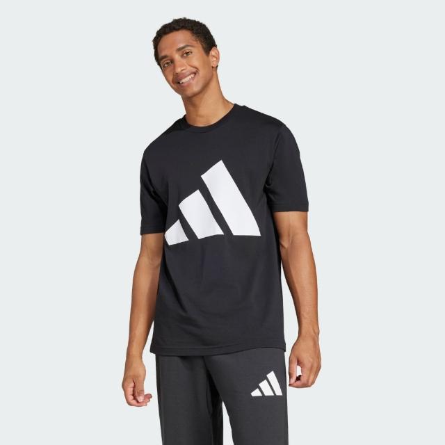 【adidas 愛迪達】短袖上衣 男 亞規 M BL SJ T 黑白 JE8945