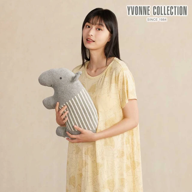 YVONNE 以旺傢飾 馬來貘午安枕-迷霧灰