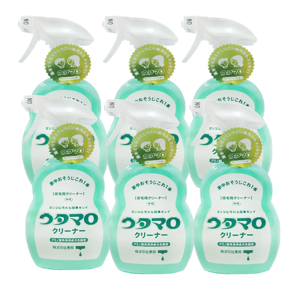 【日本東邦 UTAMARO】家事萬用清潔劑 400ml 6入組(浴廁 廚房 超強去污能力)