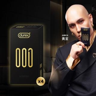 【Durex 杜蕾斯】001水性PU衛生套標準裝6入*4盒(共24入)