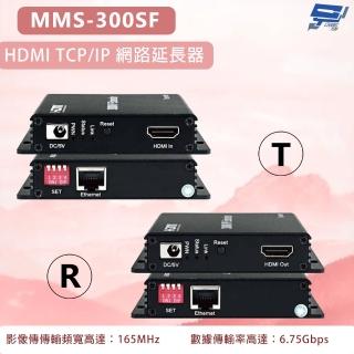【CHANG YUN 昌運】MMS-300SF HDMI TCP/IP 網路延長器 影像傳傳輸頻寬高達165MHz