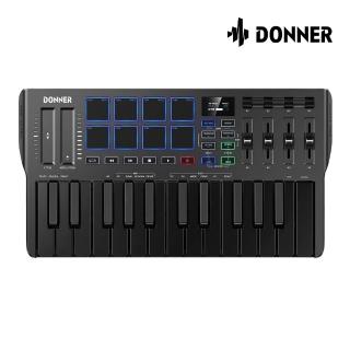 【Donner】DMK-25 PRO 25鍵MIDI鍵盤／極簡不凡(EC3360 DMK25 鍵盤控制器 KB 錄音鍵盤 編曲 電子琴 合成器)