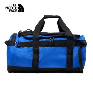 【The North Face】TNF 休閒 防潑水背提兩用可收納旅行包 BASE CAMP DUFFEL - M 男 女 藍(NF0A52SA53S)