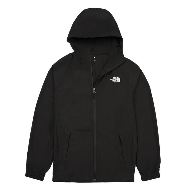 【The North Face】TNF 休閒 吸濕排汗連帽外套 M FLYWT WIND JACKET - AP 男 黑(NF0A8ET7JK3)