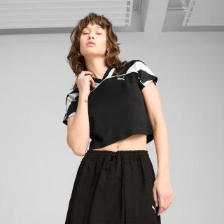 【PUMA】短袖上衣 女 短版 歐規 Future Archive 黑白 62978301