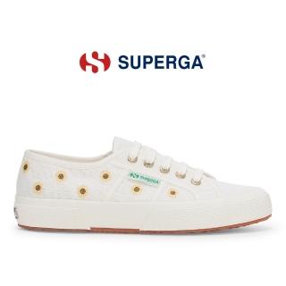 【SUPERGA】休閒鞋 女鞋 運動鞋 2750 經典系列 向日葵 刺繡 米白 S61436W-A03