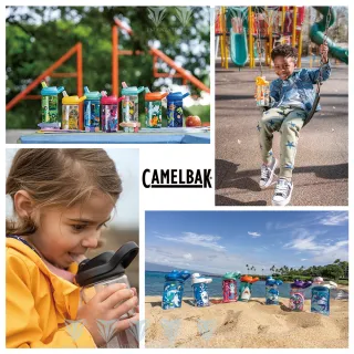【CAMELBAK】400ml Flip Straw 兒童吸管運動水瓶RENEW(全新改款/兒童水壺)