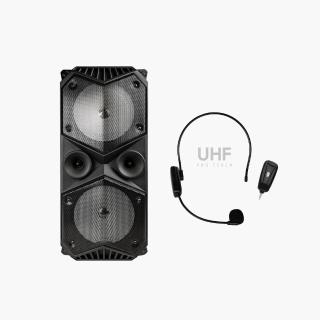 【ifive】重量級移動式擴音裝置 if-SP955+UHF 無線教學麥克風 if-UM260(教學頭戴式無線麥克風組合)