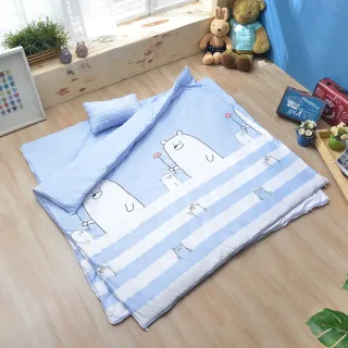 【MIT iLook】天柔絲兒童兩用睡袋-多款任選(幼兒園睡袋 午睡墊 兒童睡袋 露營睡袋)