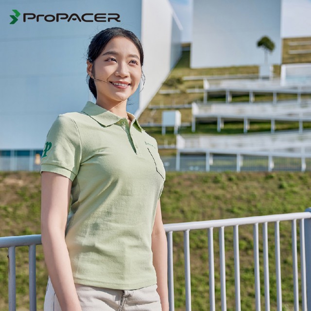 【ProPACER】PROPACER陸行家 簡約時尚刺繡POLO衫短袖 女共3色(POLO衫 短袖)