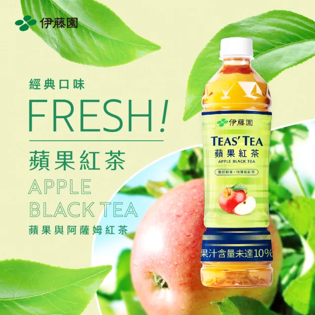 【伊藤園】TEAS TEA 蘋果紅茶535mlx24入/箱