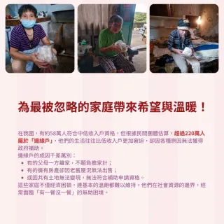 【灶神在家】愛心公益-邊緣戶加菜計畫-為偏鄉邊緣戶餐桌加菜(購買者不會收到商品/公益/愛心/送愛/捐助)