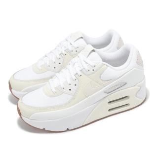 【NIKE 耐吉】休閒鞋 Air Max 90 LV8 女鞋 白 米白 厚底 氣墊 小白鞋 運動鞋(FD4328-111)