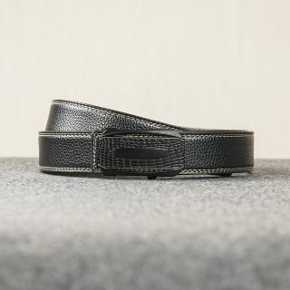【Bravomart】仿蛇紋/荔枝紋真皮皮帶(男士自動皮帶)