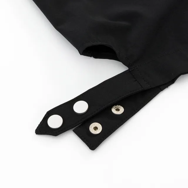 【PLAYBOY】短版造型下擺工裝外套(黑色)