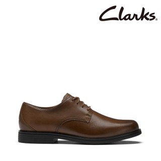 【Clarks】男鞋 Un Aldric Up 全新升級寬楦優質素面紳士鞋 皮鞋(CLM82651D)